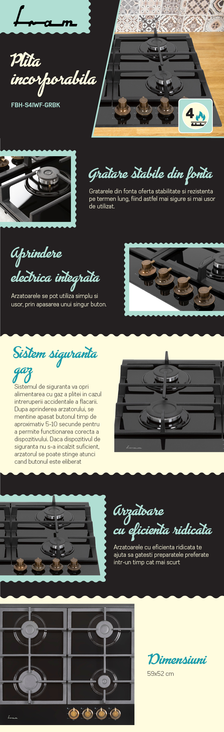PLITA INCORPORABILA FRAM FBH-S4IWF-GRBK