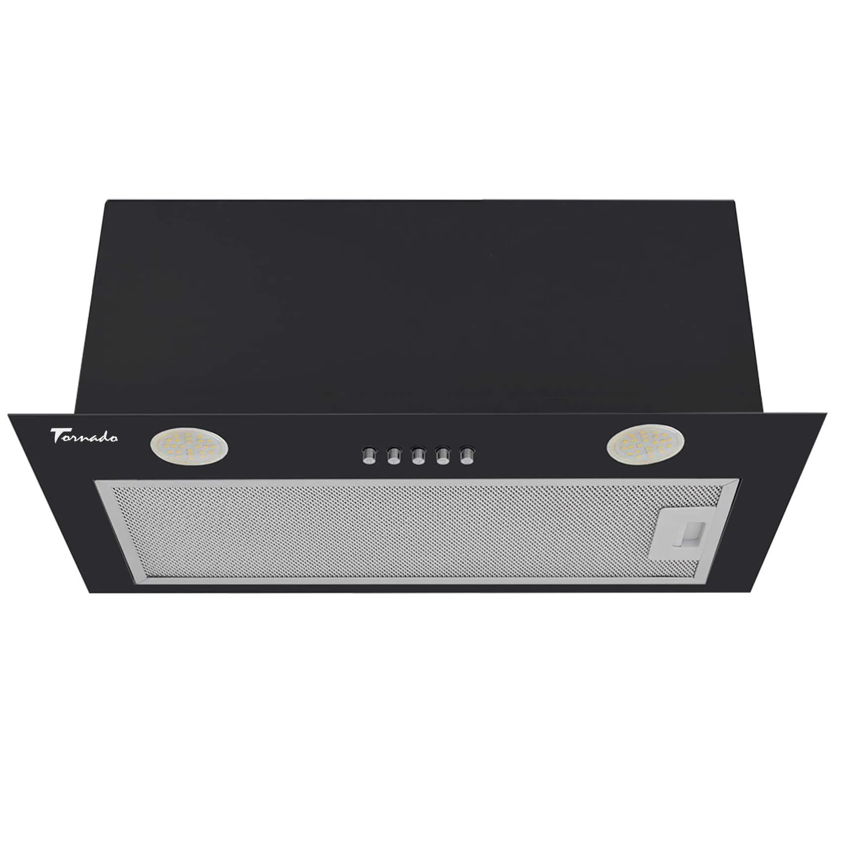 HOTA INCORPORABILA TORNADO DRYTH 960 (52), Absorbtie 960m3/h, Latime 52cm, Iluminare LED, 1 motor Turbo, Negru (45636)