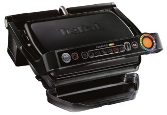 GRATAR ELECTRIC TEFAL OptiGrill+ GC712834, Putere 2000W, 6 programe automate, Senzor automat, Placi detasabile, Negru