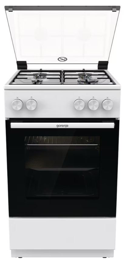 RESIGILAT - ARAGAZ GORENJE GG5A11WJ, 4 arzatoare, Latime 50 cm, Gaz, Alb