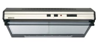 RESIGILAT - HOTA BEKO CFB6433X, Putere de absorbtie 380 mc/h, 2 Motoare, 3 Trepte putere, Filtru lavabil, 60 cm, Inox