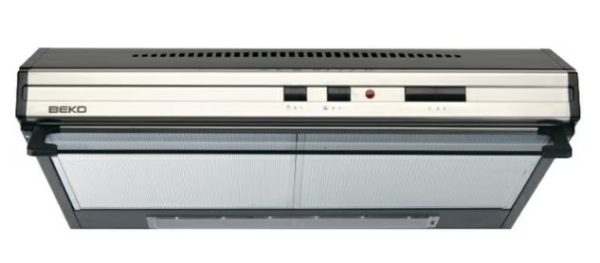 RESIGILAT - HOTA BEKO CFB6433X, Putere de absorbtie 380 mc/h, 2 Motoare, 3 Trepte putere, Filtru lavabil, 60 cm, Inox
