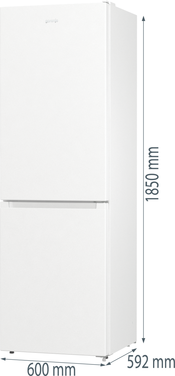 RESIGILAT - COMBINA FRIGORIFICA GORENJE NRK6191EW4, Clasa F, 300L, NoFrost Plus, IonAir, Multiflow 360°, Alb