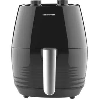 RESIGILAT - FRITEUZA CU AER CALD HEINNER HAF-1250BK, Gatire fara ulei, 1250W, Capacitate vas 3.6L, Termostat reglabil 0-200˚C, Negru