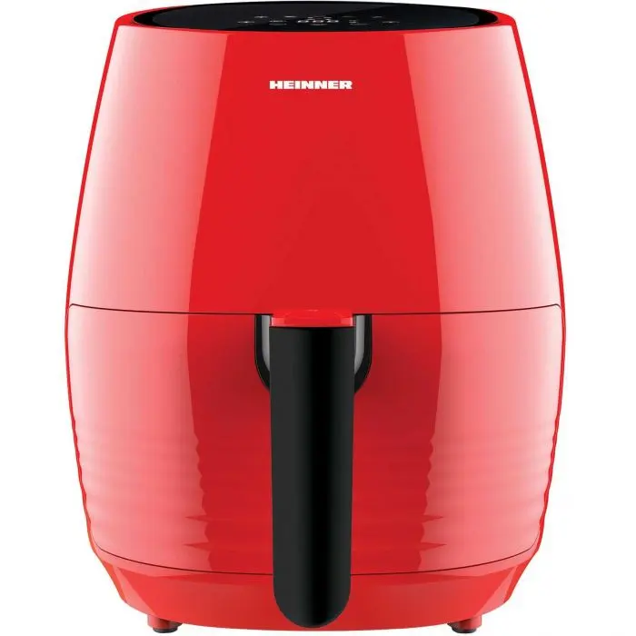 RESIGILAT - FRITEUZA HEINNER AIRFRYER NELLE DIGITAL RD HAF-1250DRD, Gatire fara ulei, 1250W, Capacitate cos 2.5L, Afisaj digital, Termostat reglabil 80-200˚C, Rosu