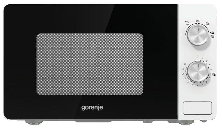 RESIGILAT - CUPTOR CU MICROUNDE GORENJE MO17E1W, Capacitate 17L, Putere 700W, Mecanic, Alb/Negru