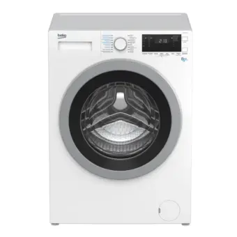 RESIGILAT - MASINA DE SPALAT CU USCATOR BEKO HTV8733XS0, Clasa A, Spalare 8Kg, 1400RPM, Motor ProSmart Inverter, Wash & Wear, Alb