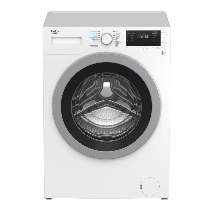 RESIGILAT - MASINA DE SPALAT CU USCATOR BEKO HTV8733XS0, Clasa A, Spalare 8Kg, 1400RPM, Motor ProSmart Inverter, Wash & Wear, Alb