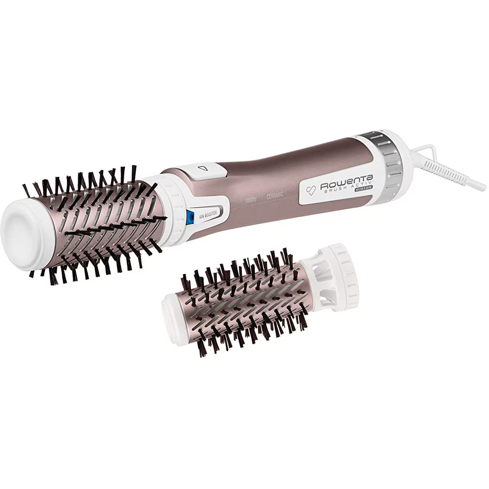 PERIE ROTATIVA ROWENTA BRUSH ACTIV PREMIUM CARE CF9540F0, Putere 1000W, 2 perii, 2 viteze, Ionizare, Roz - imagine 5