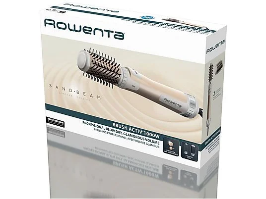 PERIE ROTATIVA ROWENTA CF9523F0, Putere 1000W, 2 trepte de temperatura, 2 perii, Auriu - imagine 3