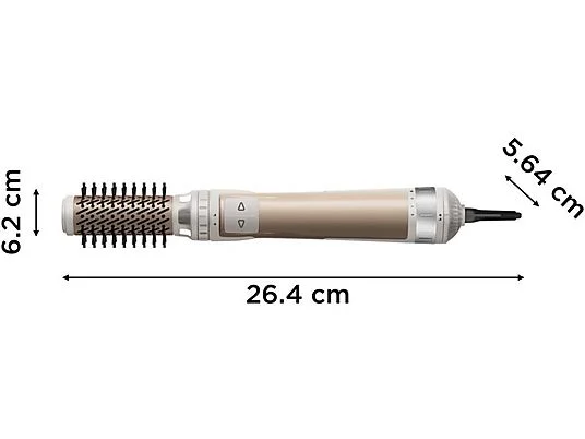 PERIE ROTATIVA ROWENTA CF9523F0, Putere 1000W, 2 trepte de temperatura, 2 perii, Auriu - imagine 4