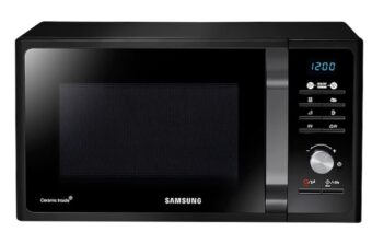RESIGILAT - CUPTOR CU MICROUNDE SAMSUNG MG23F301TAK, Capacitate 23 l, Putere 800 W, Grill, Digital, Negru