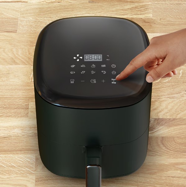 Friteuza cu aer cald Tefal Easy Fry Max air fryer EY245310, 1500 W, Capacitate 5L, 10 programe automate, Ecran tactil, Temperatura ajusatbila, Verde 2 Friteuza cu aer cald Tefal Easy Fry Max air fryer EY245310, 1500 W, Capacitate 5L, 10 programe automate, Ecran tactil, Temperatura ajusatbila, Verde - imagine 2