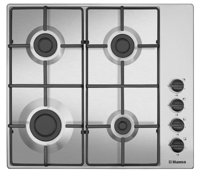 RESIGILAT - Plita incorporabila Hansa BHGI620130, Gaz, 4 arzatoare, Aprindere electrica, Gratar emailat, 60 cm, Inox 1 RESIGILAT - Plita incorporabila Hansa BHGI620130, Gaz, 4 arzatoare, Aprindere electrica, Gratar emailat, 60 cm, Inox