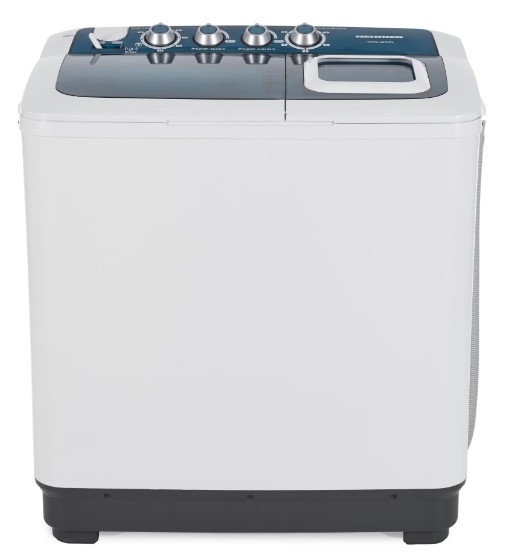 RESIGILAT – Masina de spalat rufe semiautomata Heinner HSWM-AD84BL, 8 Kg, 4.6 Kg, Alb/Albastru