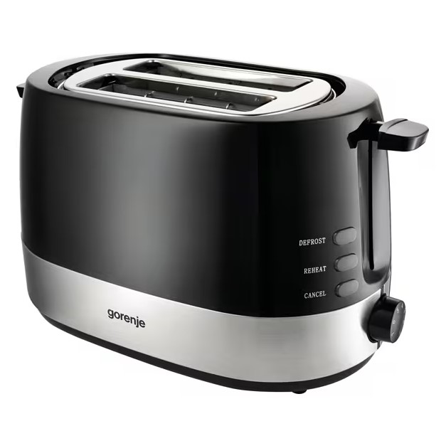 RESIGILAT – Prajitor de paine GORENJE T850BK, 2 felii, 850W, Negru-argintiu