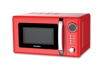 CUPTOR CU MICROUNDE HEINNER HMW-20GRD, Putere 700W, Calacitate 20L, Grill, Electronic, Rosu