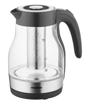 FIERBATOR ELECTRIC CU FILTRU CEAI HEINNER HEK-TF2200GBK, 1850-2200W, 1.7L, Filtru detasabil, Negru
