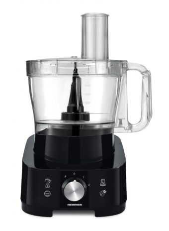 ROBOT DE BUCATARIE HEINNER HFP-1000BK, Putere 1000W, Blender si rasnita incluse, Capacitate bol 3.5L, Capacitate blender 1.8L, 2 viteze + Pulse, Negru