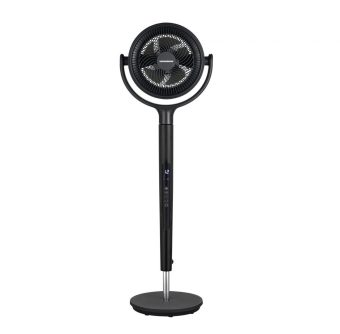 VENTILATOR CU PICIOR HEINNER HSF-MAT24DC-GY, Compartiment aromaterapie, 5 palete, Turbo, 12 trepte viteza, Motor DC, Timer, Display LED, Control tactil, Telecomanda, Gri
