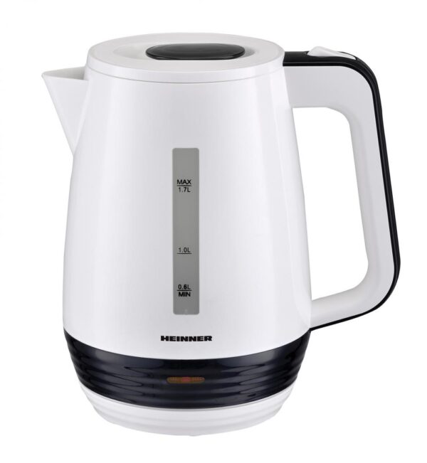 FIERBATOR ELECTRIC HEINNER HEK-17WH, Putere 2200W, Capacitate 1.7L, Element incalzire inox, Oprire automata, Alb