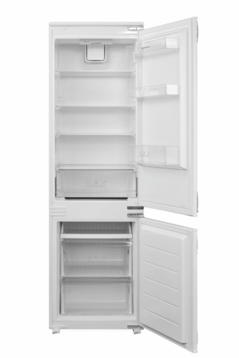 COMBINA FRIGORIFICA INCORPORABILA HEINNER HC-BIM271INVE++, Clasa E, 271L, Compresor Inverter, Display LED in interior, Lumina LED, Alb