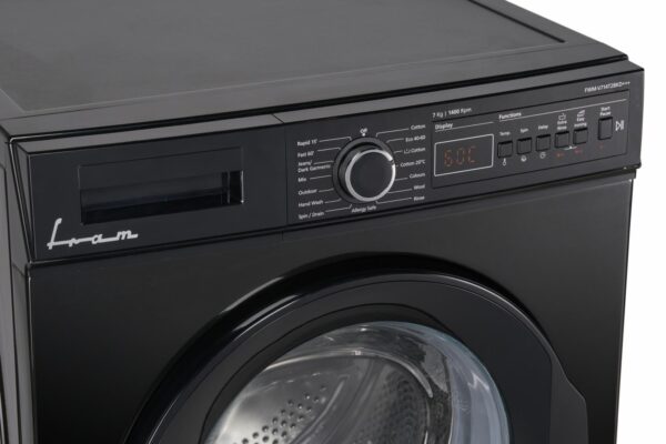 MASINA DE SPALAT RUFE FRAM FWM-V714T2BKD+++, Clasa D, 7Kg, 1400RPM, Display digital, Allergy safe, Start intarziat, Anti-sifonare, Eco-Logic, Negru lucios - imagine 4