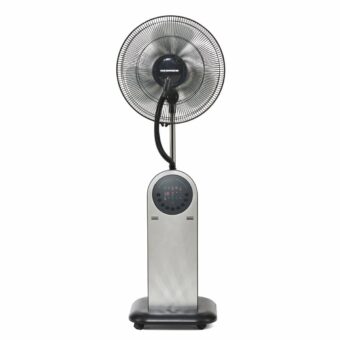 VENTILATOR CU PICIOR HEINNER HMF-18GREY, Putere 95W, Rezervor apa 1.8L, Telecomanda, 3 tipuri de ventilare, Temporizator, Gri
