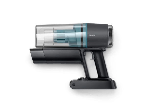 ASPIRATOR VERTICAL PHILIPS XC3031/01, Seria 3000, Sistem de filtrare in 3 etape, Autonomie 60 de minute, Cap de aspirare cu LED, Negru/Argintiu - imagine 2