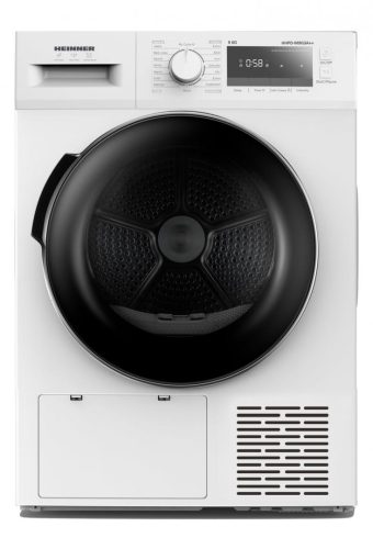 USCATOR DE RUFE CU POMPA DE CALDURA HEINNER HHPD-M9G3A++, Clasa A++/D, 9Kg, 14 programe, Display LED, Lumina cuva, Blocare acces copii, Alb