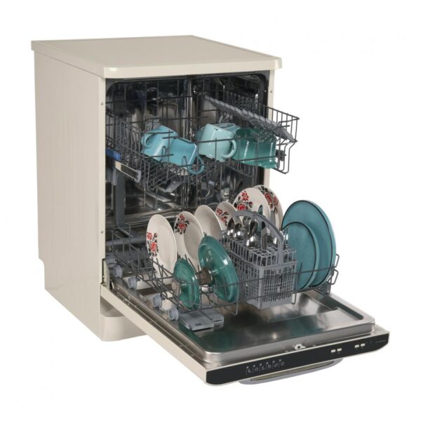 MASINA DE SPALAT VASE FRAM FDW-VRR606BGE++, Clasa E, Latime 60cm, 12 seturi, 6 programe, Display LED, Aquastop, Crem - imagine 5