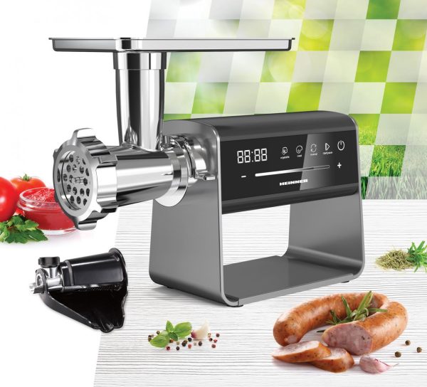 MASINA DE TOCAT HEINNER EXQUISITEFORCE HMG-DIS2500, Putere 2500W, Motor DC, Control Touch, Accesoriu Rosii, Kibbe, Carnati, Inox - imagine 4