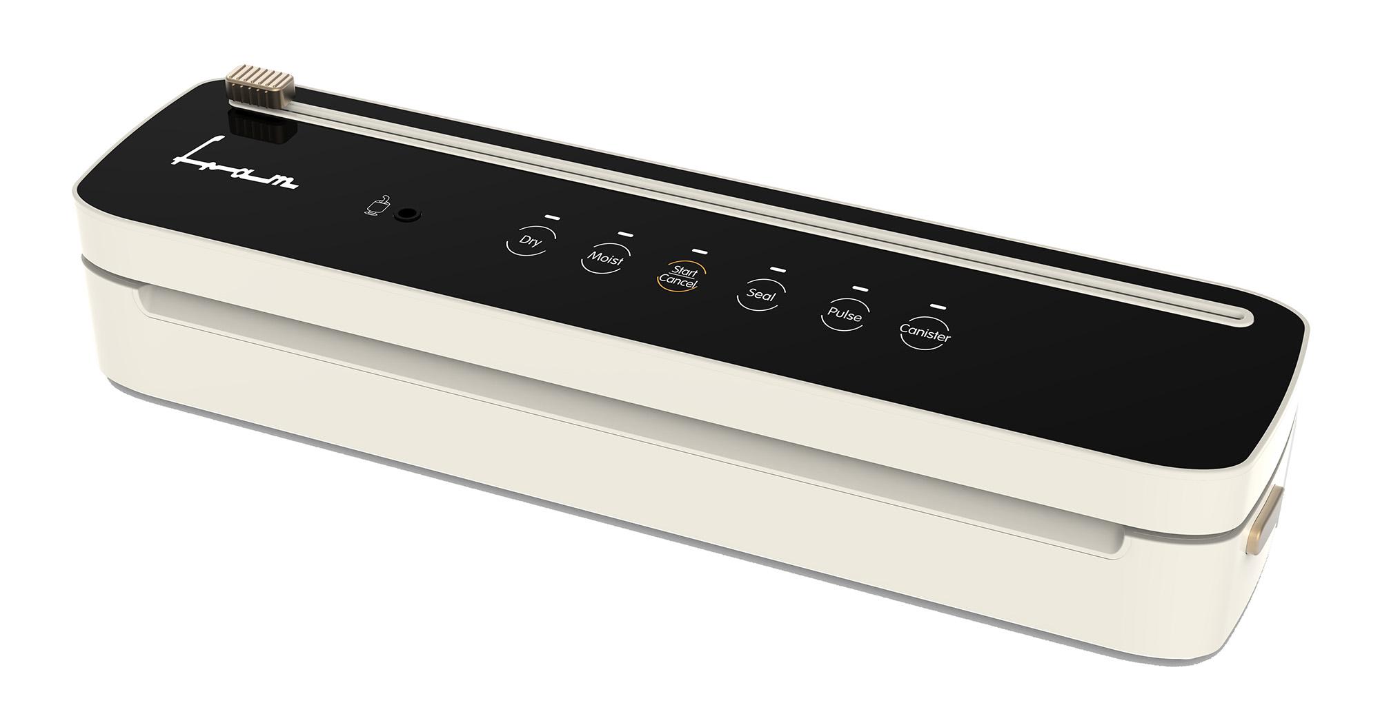 APARAT DE VIDAT FRAM FAV-100CR-BK, Putere 100W, Vidare uscata/umeda, Functie sigilare, Cutter incorporat, Vidare caserole, Compatibil cu pungi cu latime max. 30 cm, Crem/Negru 2 APARAT DE VIDAT FRAM FAV-100CR-BK, Putere 100W, Vidare uscata/umeda, Functie sigilare, Cutter incorporat, Vidare caserole, Compatibil cu pungi cu latime max. 30 cm, Crem/Negru - imagine 2