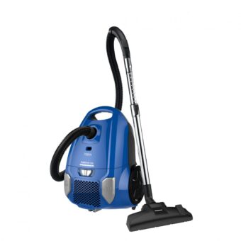 ASPIRATOR CU SAC HEINNER HVC-MBL1400-V2, Putere 700W, Sac textil, Capacitate 3L, Putere variabila, Tub telescopic metalic, Albastru
