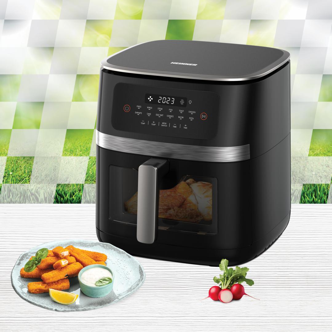 FRITEUZA AER CALD HEINNER EFFECTHEAT FUSION HAF-C7DH20BK, Putere 2000W, Capacitate 7L, Control digital, 12 programe, Negru - imagine 7