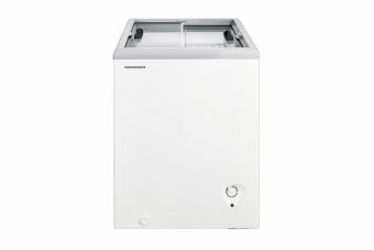 LADA FRIGORIFICA CU CAPAC GLISANT HEINNER HSF-M84WHC, Clasa C, 84L, Capac din sticla, Convertibila (frigider/congelator), 1 cos, Alb