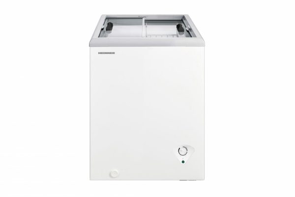LADA FRIGORIFICA CU CAPAC GLISANT HEINNER HSF-M84WHC, Clasa C, 84L, Capac din sticla, Convertibila (frigider/congelator), 1 cos, Alb