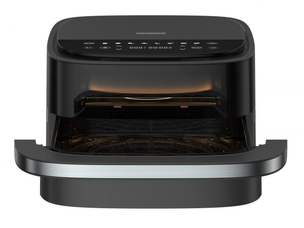 FRITEUZA CU AER CALD SI CUPTOR PIZZA 2 IN 1 HEINNER HPAF-B4DC22BK, Putere 2200W, 4L, Control digital, 9 programe, Timer, Negru - imagine 5