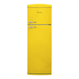 FRIGIDER CU DOUA USI FRAM FDD-VRR311YLE++, Clasa E, 311L, Lumina LED, Galben
