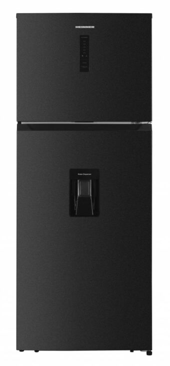 FRIGIDER CU DOUA USI HEINNER HF-HM413NFDXWDE++, Clasa E, 413L, Full No Frost, Compresor Dual Inverter, Dozator de apa, Display, H 178cm, Inox Antracit