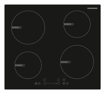 PLITA INCORPORABILA HEINNER HBHI-V594BSC, Inductie, 4 zone de gatit, Latime 60cm, Touch control, Boost 4 zone, Sticla neagra