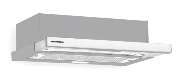 HOTA TELESCOPICA HEINNER HTCH-490IX, Putere de absorbtie 413.5 m3/h, Latime 90cm, 1 Motor, Lumina LED, Inox - imagine 2