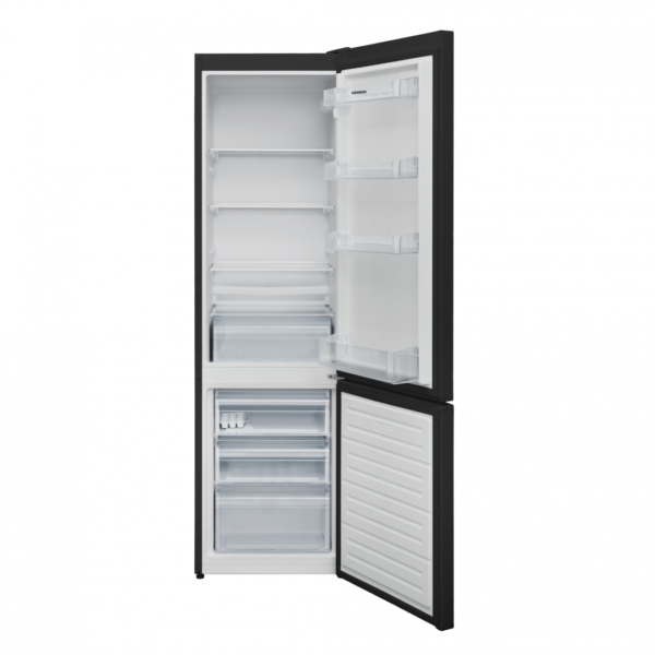 COMBINA FRIGORIFICA HEINNER HC-V288BKE++, Clasa E, 288L, Less frost, Control mecanic, Iluminare LED, H 180cm, Negru - imagine 2