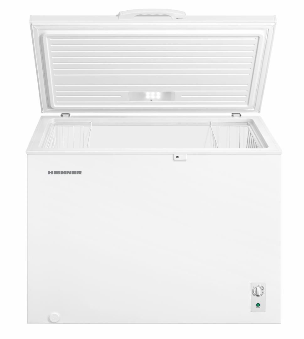 LADA FRIGORIFICA HEINNER HCF-M293INVCE++, Clasa E, 293L, Convertibila(Frigider/Congelator), Compresor inverter, Control mecanic, 2 cosuri, Rezistenta la frig, Alb - imagine 2