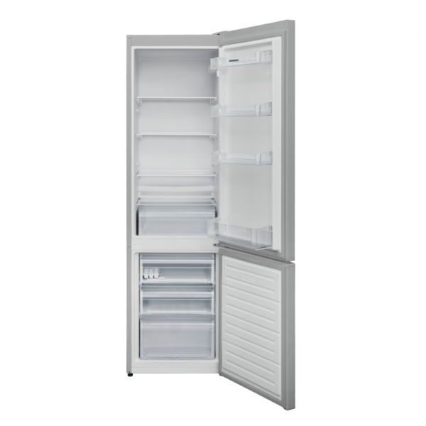COMBINA FRIGORIFICA HEINNER HC-V288SE++, Clasa E, 288L, Less frost, Control mecanic, Iluminare LED, H 180cm, Argintiu - imagine 2