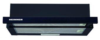 HOTA TELESCOPICA HEINNER HTCH-440GBK, Latime 60cm, Putere de absorbtie 325mc/h, 1 Motor, Sticla neagra