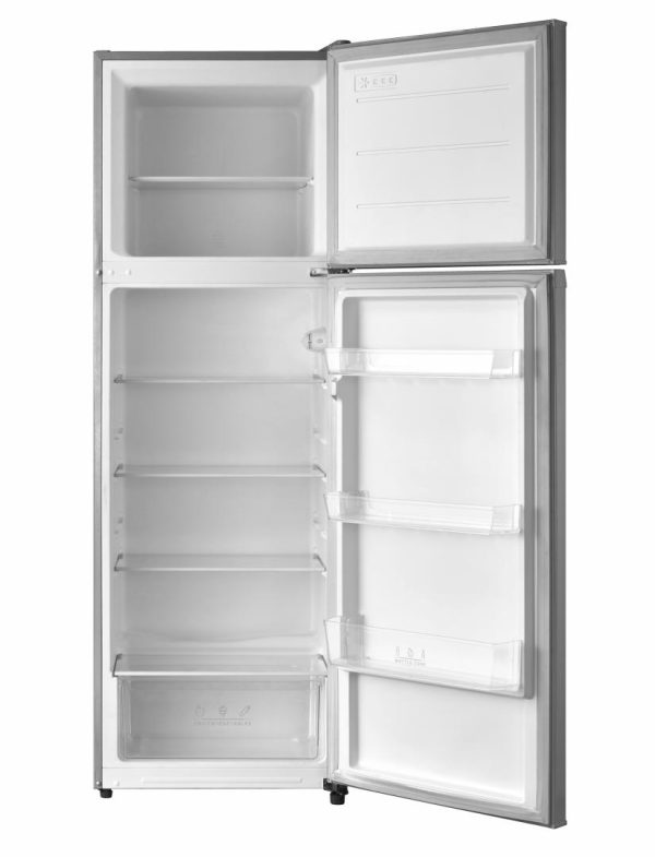 FRIGIDER CU DOUA USI HEINNER HF-M294SE++, Clasa E, 294L, Lumina LED, Usi reversibile, Argintiu - imagine 2