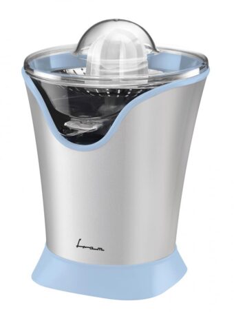 STORCATOR DE CITRICE FRAM FCP-R85BL, Putere 85W, 2 conuri, Filtru inox, Capac antistropire, Argintiu/Albastru