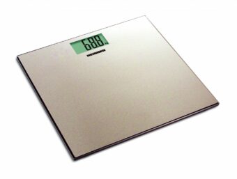 CANTAR DE BAIE HEINNER HBS-180SSGD, 180Kg, Platforma din inox, 30x30cm, Display LCD, Auriu