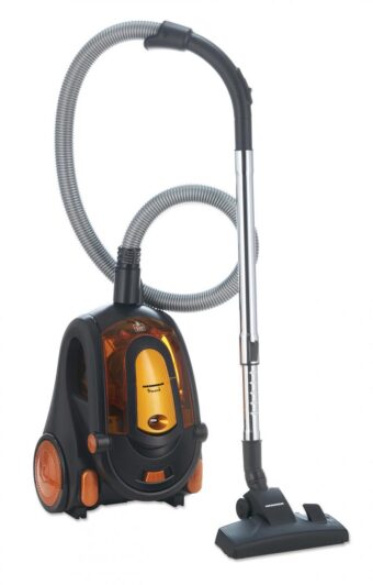 ASPIRATOR FARA SAC HEINNER HVC-V800BK, Putere 800W, Putere absorbtie >180W, Capacitate recipient 2.2L, Tija telescopica din metal, Accesorii 2 in 1, Perie canapea, Negru/Orange